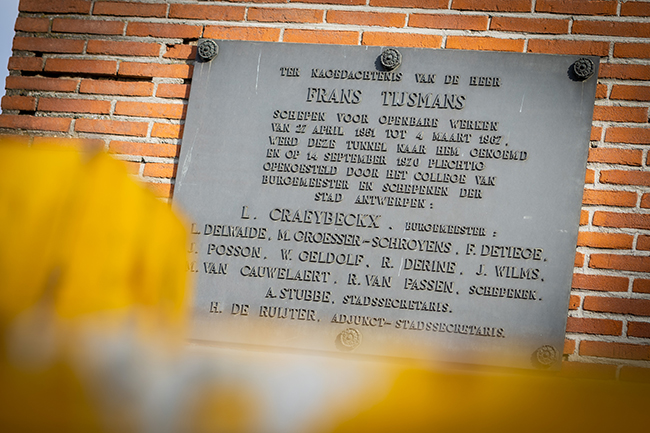 Foto van bord bij Frans Tijmans tunnel