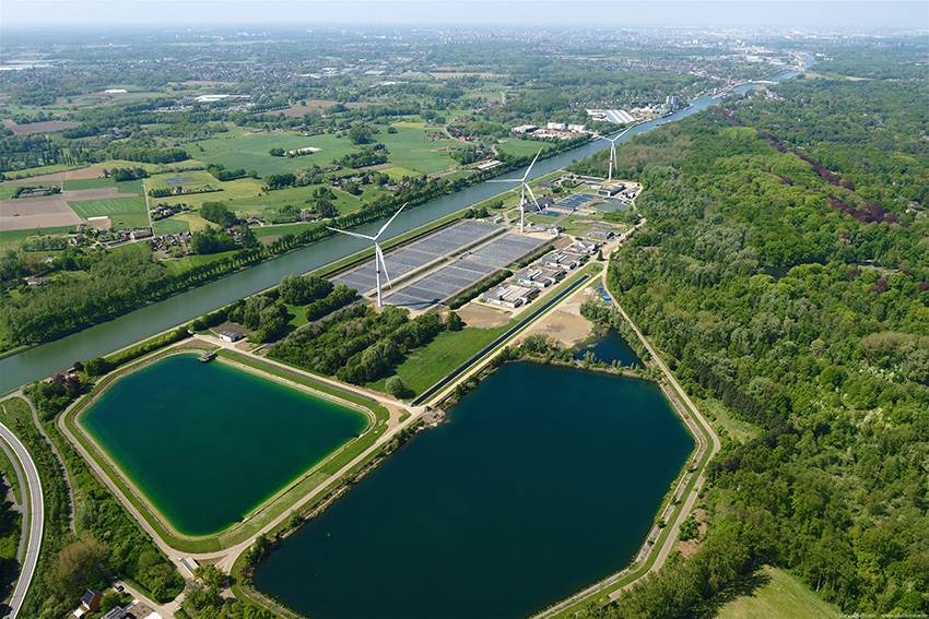 Foto van locatie van bovenaf