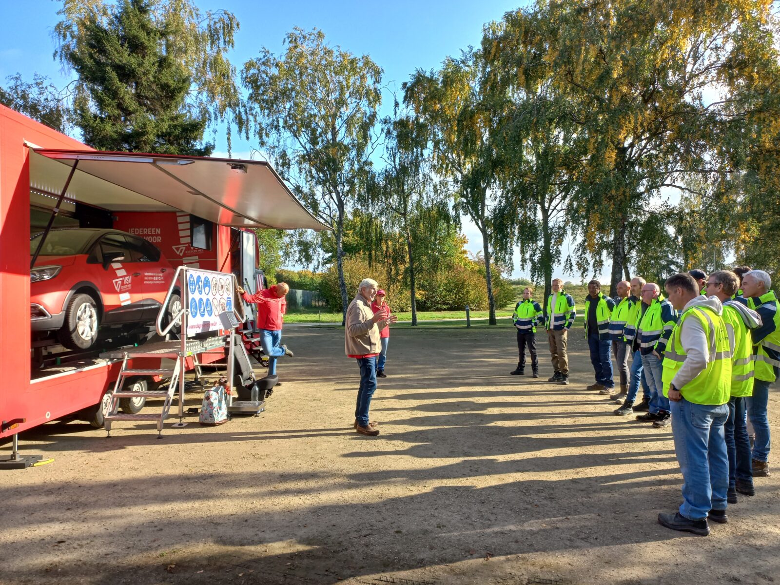 Foto uitleg bij truck