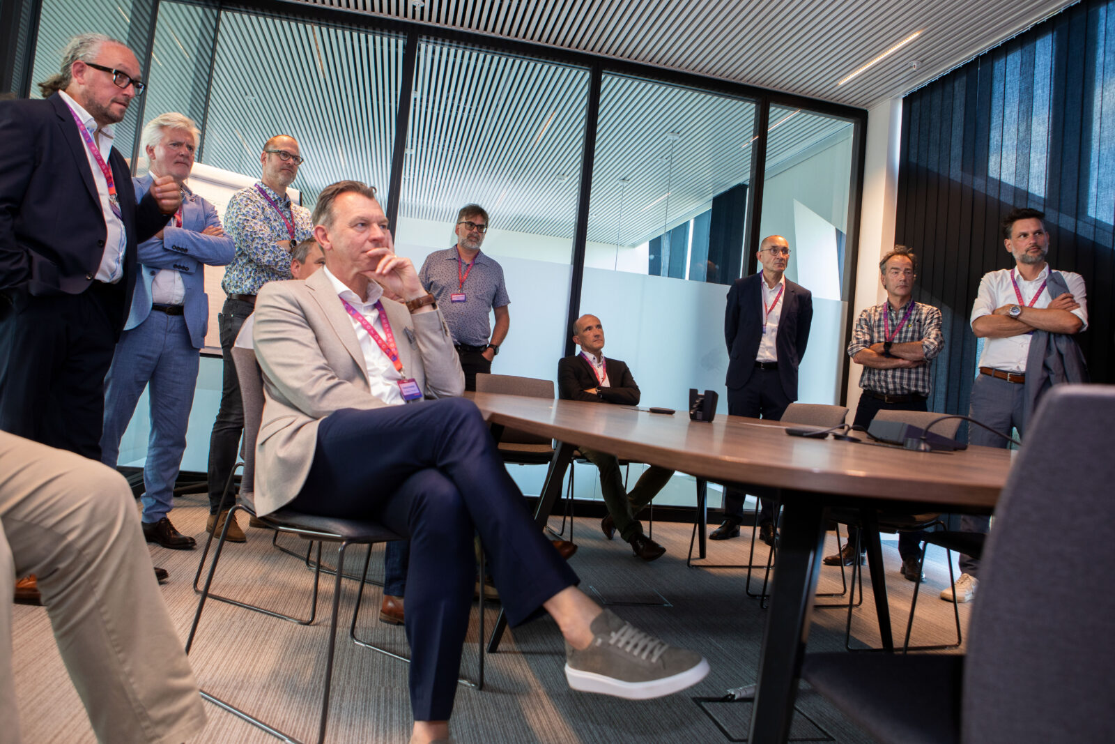 Foto van overleg