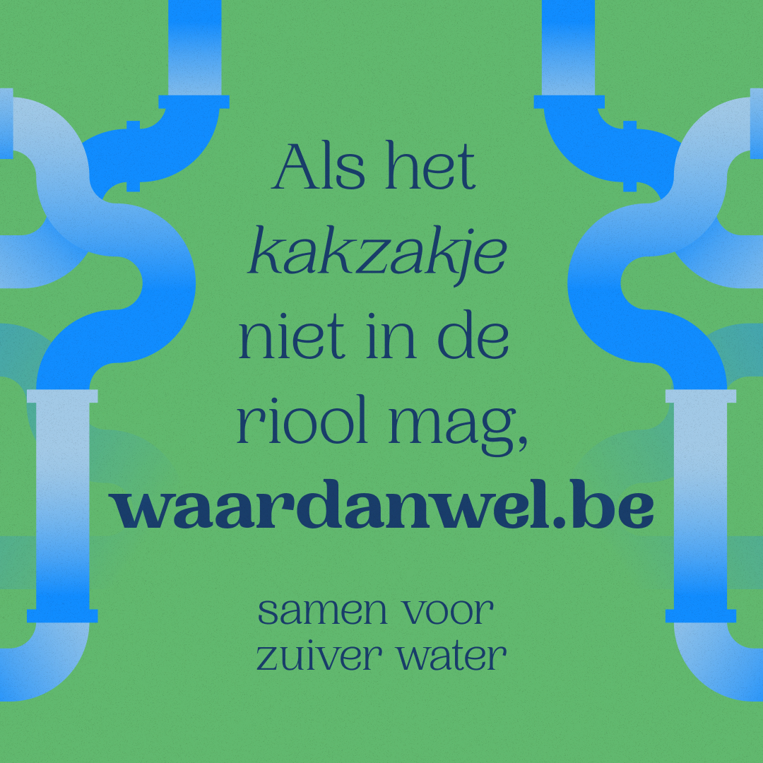 Poster als het kakzakje niet in de riool mag